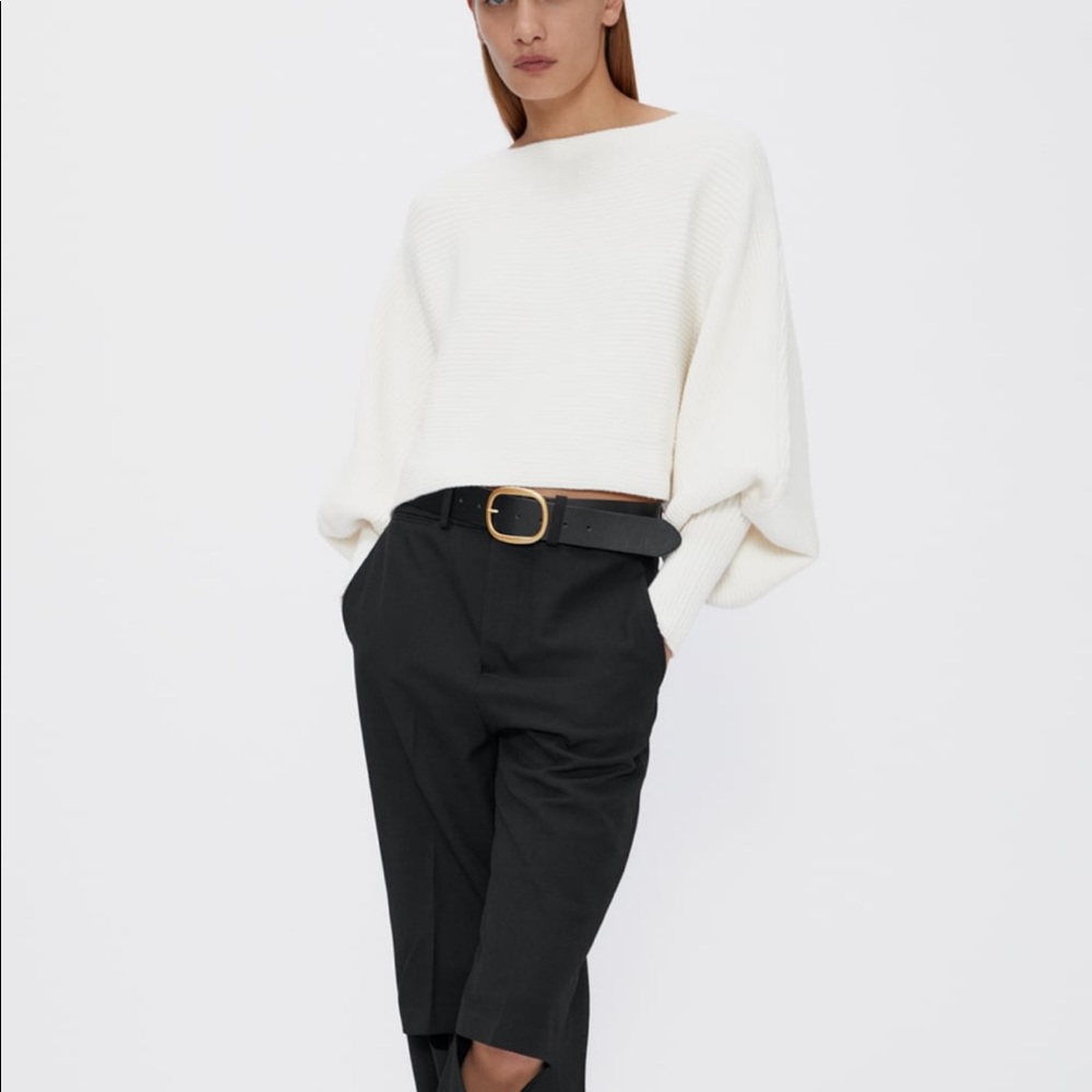 Zara Wide Sleeve Knit Sweater - Size Small